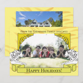 Jaar van het nieuwe jaar van de Tijger Kaart (Voorkant / Achterkant)