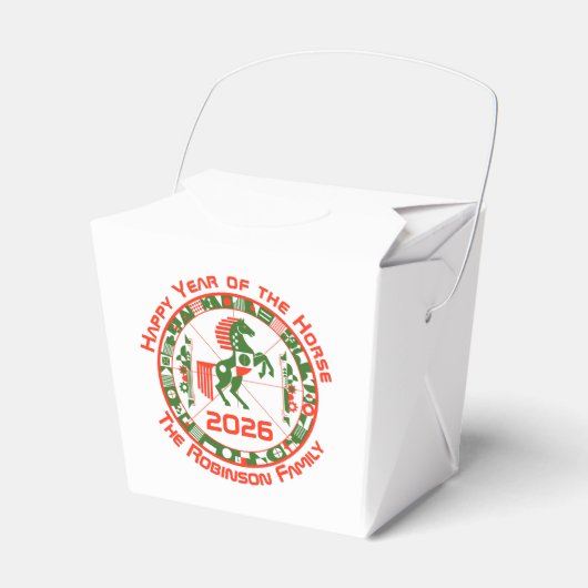 Jaar van het Paard 2026 Bedankdoosjes (Voorkant Zijde)