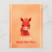 Jaar van het Paard 2026 Briefkaart (Voorkant)