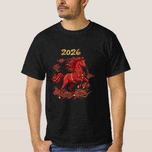 Jaar Van Het Paard 2026 Chinees Nieuwjaar CNY T-shirt