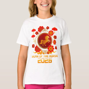 Jaar Van Het Paard 2026 - Chinees Nieuwjaar Zodiac T-shirt