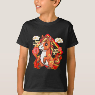 Jaar Van Het Paard 2026 Chinese Nieuwe Maankalende T-shirt