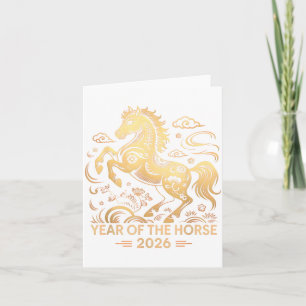 Jaar Van Het Paard 2026 Chinese Zodiac Cultuur Kaart