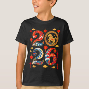 Jaar Van Het Paard 2026 Gelukkig Chinees Nieuwjaar T-shirt