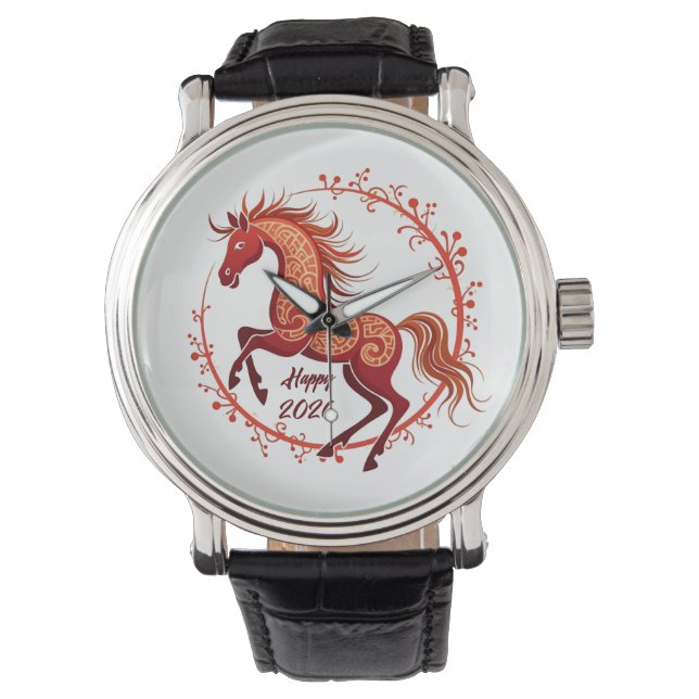Jaar van het Paard 2026 Horloge (Voorkant)