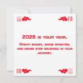 Jaar van het Paard 2026 Kaart (Achterkant)