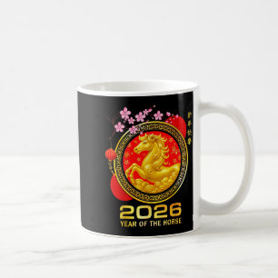 Jaar Van Het Paard 2026 Maan Nieuwjaar Chinese Man Koffiemok
