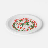 Jaar van het Paard 2026 Papieren Bordje (Gekanteld)