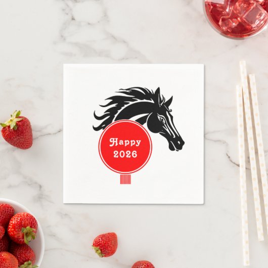 Jaar van het Paard 2026 Servet (Insitu)