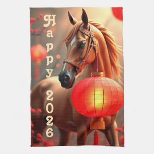 Jaar van het Paard 2026 Theedoek