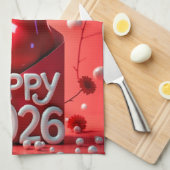 Jaar van het Paard 2026 Theedoek (Quarter Fold)