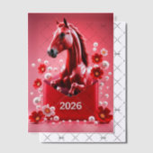 Jaar van het Paard 2026 Vellum Uitnodigingen (Offset (Uitnodiging))