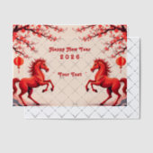 Jaar van het Paard 2026 Vellum Uitnodigingen (Offset (Uitnodiging))