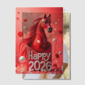 Jaar van het Paard 2026 Vellum Uitnodigingen (Offset (Koppel))