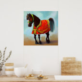 Jaar van het Paard 9 Poster (Keuken)