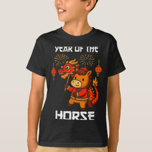 Jaar van het paard Chinees maanjaar draak T-shirt