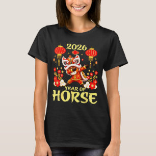 Jaar Van Het Paard Gelukkig Lumaar Nieuwjaar 2026 T-shirt