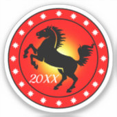 Jaar van het Paard Sticker (Voorkant)