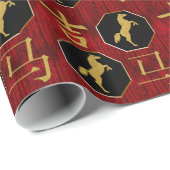 Jaar van het Paard - WP Cadeaupapier (Rol Hoek)