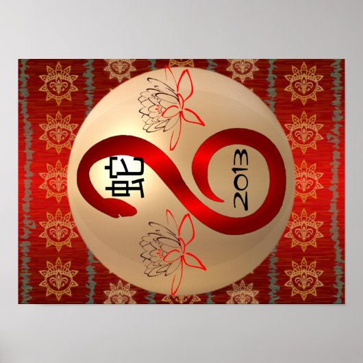 Jaar van het poster Snake 2013 (Voorkant)
