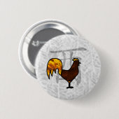 Jaar van het rooster ronde button 5,7 cm (Voorkant /achterkant)