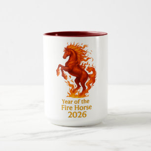 Jaar van het Vuurpaard 2026 Mok