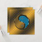 Jaar van het waterpaard kaart (Voorkant / Achterkant in situ)