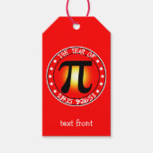 Jaar van Pi 3/14/15 9:26:53 Cadeaulabel (Voorkant)