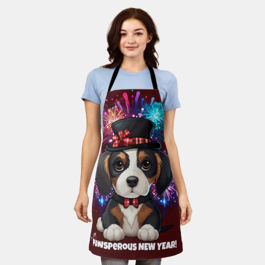 Jaar van Woofs! Schort (Gedragen)