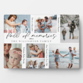 Jaar vol herinneringen Foto Collage & Highlight Fotoplaat (voorkant)