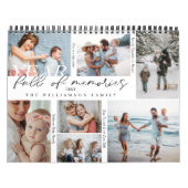 Jaar vol herinneringen Foto Collage & Highlight Kalender (Hoes)