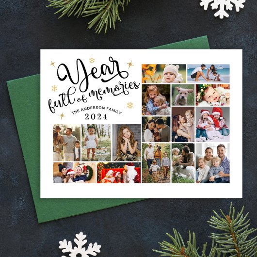 Jaar vol herinneringen foto collage jaaroverzicht