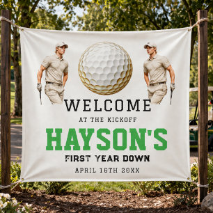 Jaar Voorbij, Golf Aan! 1e Verjaardag Welkom Spandoek