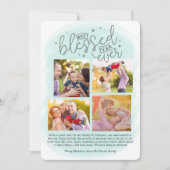 Jaar zonder been in Review Blue| Feestdagenkaart (Voorkant)