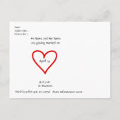 Jaarkalender 2018 Save the Date Briefkaart (Achterkant)