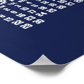 Jaarkalender 2024 Poster Blauw (Hoek)