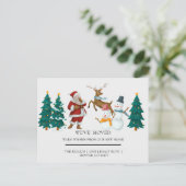 jaarkerst briefkaart (Staand voorkant)