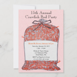 Jaarlijks bedrijf Sack of Crawfish Boil Party Kaart