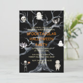 Jaarlijks Halloweenfeest Kaart (Staand voorkant)