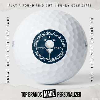 Jaarlijks Toernooi Scramble Classic Golf Club Logo Golfballen