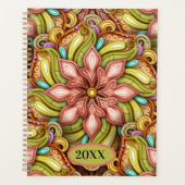 Jaarlijkse Abstracte datum Planner (Voorkant)