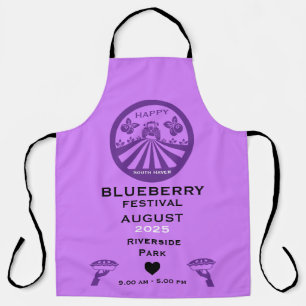 Jaarlijkse Blueberry Festival Promotie Schort