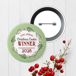 Jaarlijkse Button van de Holiday Contest Winner Pr