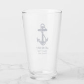 Jaarlijkse Familie Boottocht Marine Blue Anchor Cu Glas (Achterkant)