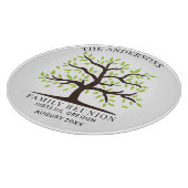 Jaarlijkse familiebijeenkomst stamboom aandenken snijplank (Hoek)