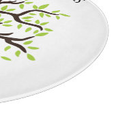 Jaarlijkse familiebijeenkomst stamboom aandenken snijplank (Hoek)