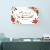 Jaarlijkse feestdag in Red Poinsettia Spandoek (Beurs)