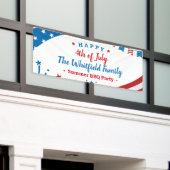 Jaarlijkse feestdag op 4 juli in het vierde kwarta spandoek (Buitenkant Gebouw)