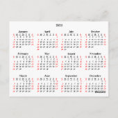 Jaarlijkse fotokalender 2023 briefkaart (Achterkant)