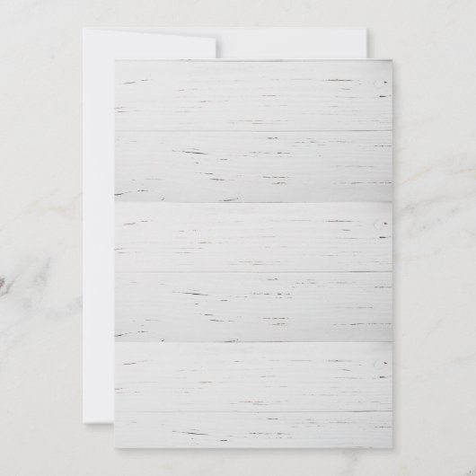 Jaarlijkse Kerstfeest Rustieke uitnodiging (Achterkant)